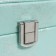 Casket to the leatherette for jewelry "Silver shine on blue" 8x14.5x14.5 cm