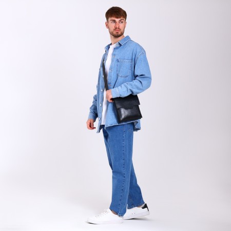 Male bag, black color-6