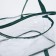 Lightning cosmetic bag, transparent/green color