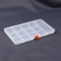 Organizer for needlework, 13 departments, 21 × 12.5 × 1.5 cm, transparent color