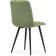 Stool on a metal frame Dani metal/velor, black/green 43x48x85 cm