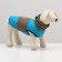 Lightning dog jacket, size 12 (ds 28 cm, OG 38 cm, Osh 27 cm), gray-blue
