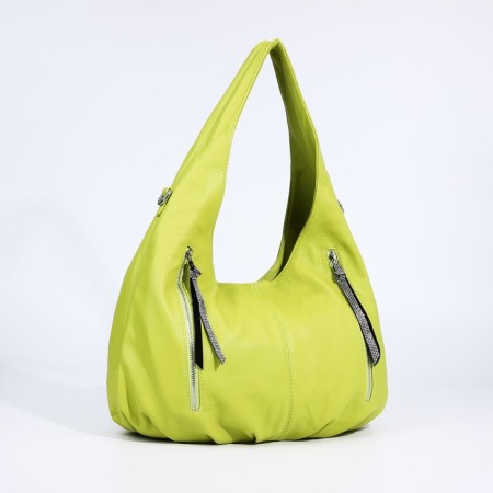 Lurch bag with lightning, 3 outer pockets, green color-2