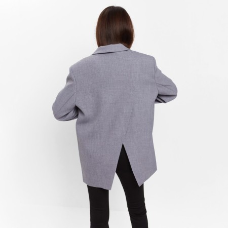 Women's jacket with a cut on the back of MIST size L-XL, color gray-2