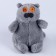 Soft toy "cat", 23 cm, gray color