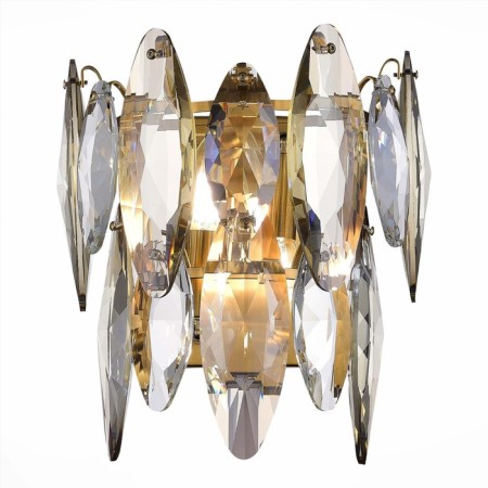 Sconces st. SL1227.301.02. Ancona. 2x40 watts, E14, 26.8x29 cm, brass color-3