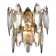 Sconces st. SL1227.301.02. Ancona. 2x40 watts, E14, 26.8x29 cm, brass color