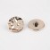 A set of buttons on the leg, d = 25 mm, 5 pcs, the color is gold gloss