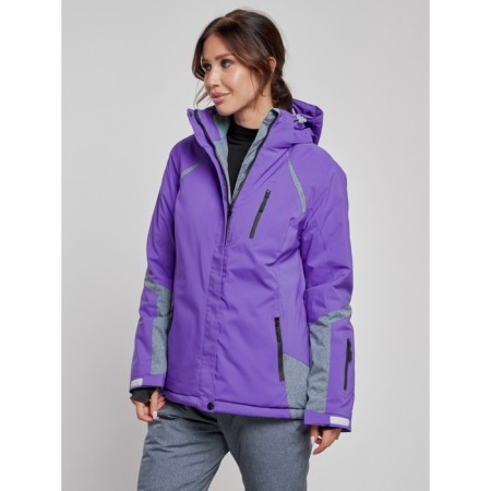 Ski jacket female winter, size 48, purple color-2