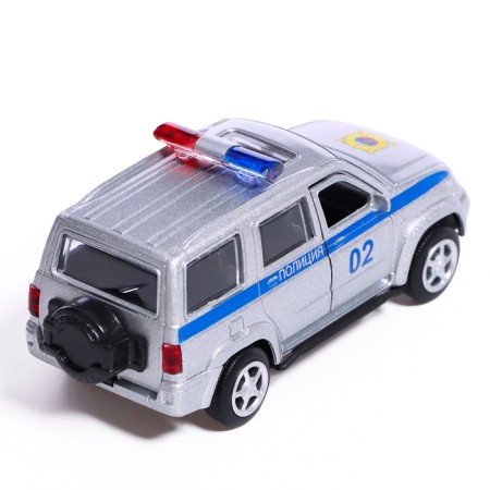 Metal machine "UAZ Patriot. Police ", inertia, 1:50-2