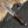 Caucasian knife, tourist "Golden Eagle" with scabbard, steel - 40x13, handle - nut, 14.5 cm