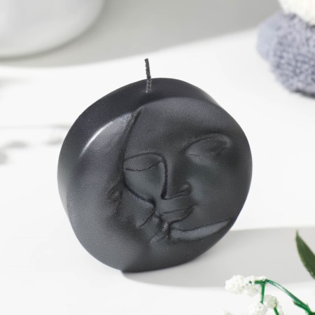 Figure candle Lacked "Sun and Moon", 6x2.5 cm, graphite