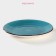 Board ceramic dinner shade "Sea World", D = 27 cm, Blue Color