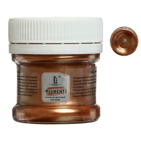 Pigment (powder) Luxart Pigment, 25 ml/6 g, metallic, bronze