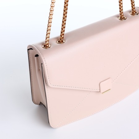 Women's bag on a magnet, small size, beige color-4