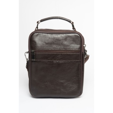 Bag Cross-Body Men, genuine leather de-gosa brown, 17x9x23 cm-2