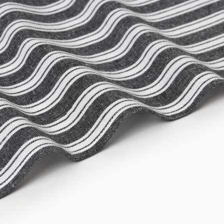 Ethel Lines towel, col. Black, 50x70 cm, 100% HL-2