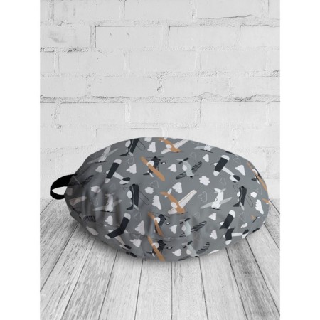 Pillow Sidushka "Paths on the way", decorative, d = 52 cm-1