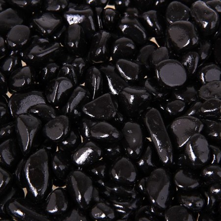 Soil for the Aquarium "Peblack Color" FR 8-12 mm, black, 800 g