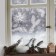 Vinyl stickers on the windows "spruce branches", reusable, 70 x 25 cm, new year