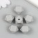 Busina silicone "polyhedron" light gray d = 1.4 cm
