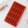 The baking uniform “Sweets. Excler”, silicone, 29 × 17 × 2 cm (5.8 × 2.3 × 2 cm), 20 cells, chocolate color