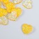 Decor for creativity Plastic "Heart" holography orange set 20 pcs 1.6x1.6 cm