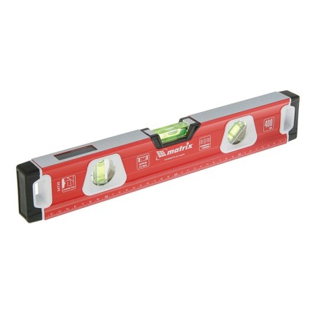 Matrix level, 40 cm, alumin., Milling mill., 3 eyes (1 mirrors.), 2 comp. pens, magnet