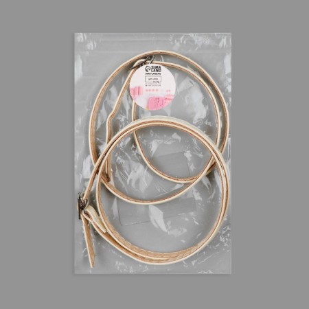 Shoe strap, artificial leather, 58 cm, 8 mm, 2 pcs, beige color-6