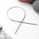 The knitting needles are circular, for knitting, with a metal cable, d = 3 mm, 14/80 cm