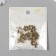 Decor Metal for creativity "House with a bird" under brass (E3917) 1.7x1.5 cm