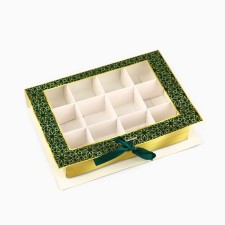 Box for 12 sweets with cells eid mubarak 18.5 x 13.5 x 3.5 cm
