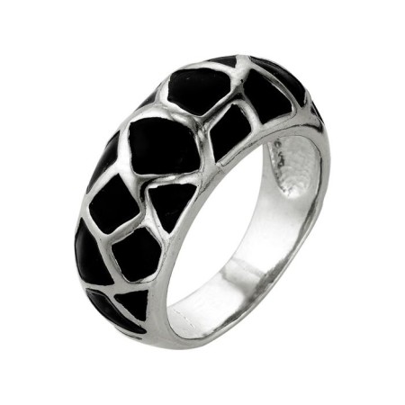 Ring "Leopard", echoing with oxidation, 17.5 size