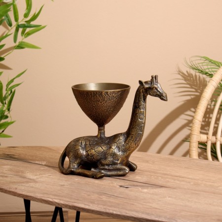 Giraffe dish aluminum 27x18x26 cm