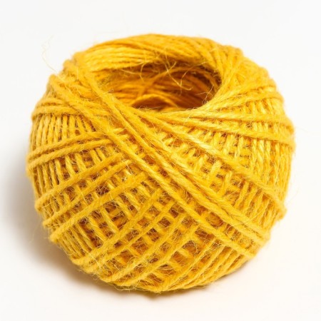 Yarn 100% juts "Softino Jute Colored" 50m ± 2m yellow 50 g-2
