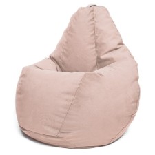 The hand-bag “Pear” is positive Luma, size m, diameter 70 cm, height 90 cm, velor, pink color