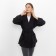 Women's jacket, black color, size 50