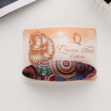 Hair hair clip "Silva" Spring Patterns, 9.5 cm, mix-3