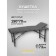 Cosmetological couch Pro-Strong SV, three-section, size 190 × 70 × 73 cm, color gray color
