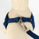 Acunition set is embossed, leash 120 x 2 cm, og 44-50 cm, blue-black