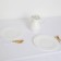 Tablecloth, 110x140 cm, white color, mixing mix, microfiber, polyester