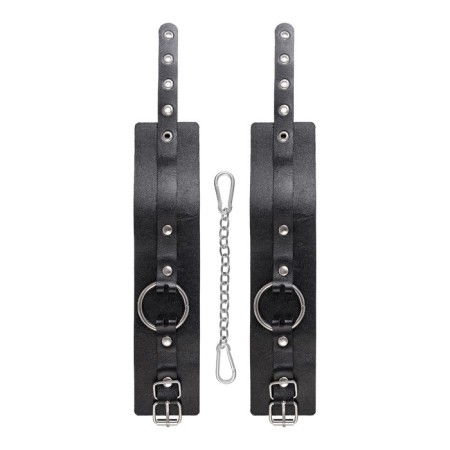 OCHES Pecado BDSM, from thick leather with eyelets, genuine leather, black-4