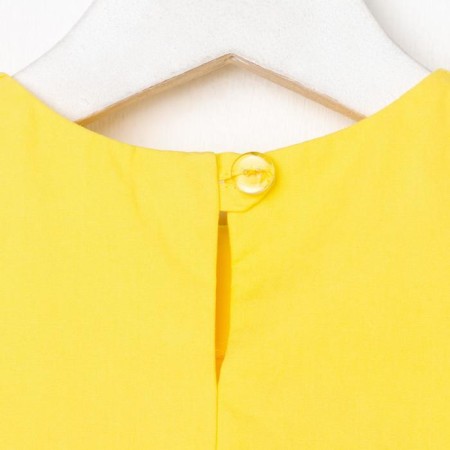 Children's dress with ruffles KAFTAN, p. 34 (122-128), yellow-9