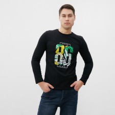 Male jumper, black color, size 52