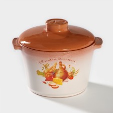 Rustic Kitchen, 500 ml, with ceramic handles and lid