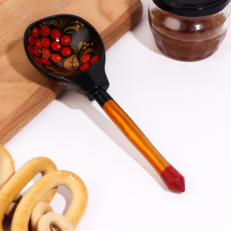 Spoon Poloba "Khokhloma", traditional painting-4