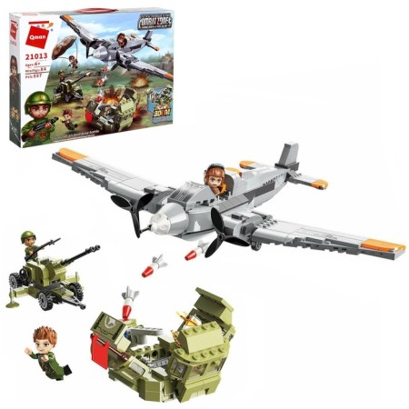 Designer military zone "Bombing", 557 parts