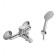 Santek Bus Bath mixer, short spout, with accessories, chrome