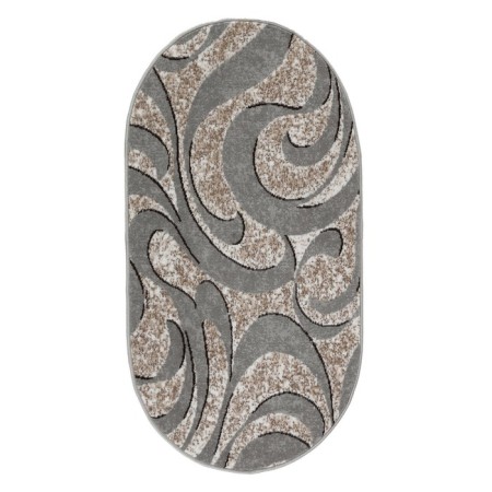 Oval carpet, size 80x150 cm, pp 100%, jute