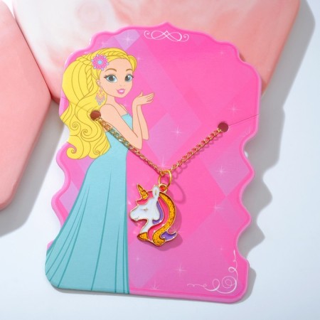 Pendant "chosen" unicorn, 40 cm, colored in gold-3